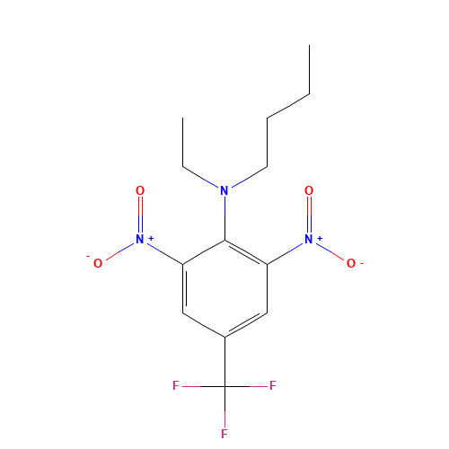 Benfluralin (CAS: 1861-40-1) - Chemical Structure and Molecular Formula 