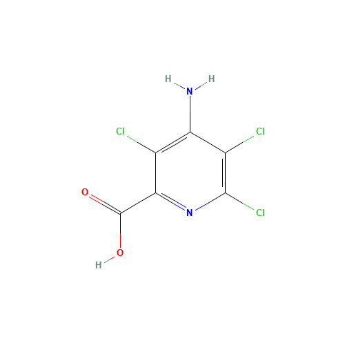 Picloram (CAS: 1918-02-1) - Chemical Structure and Molecular Formula 