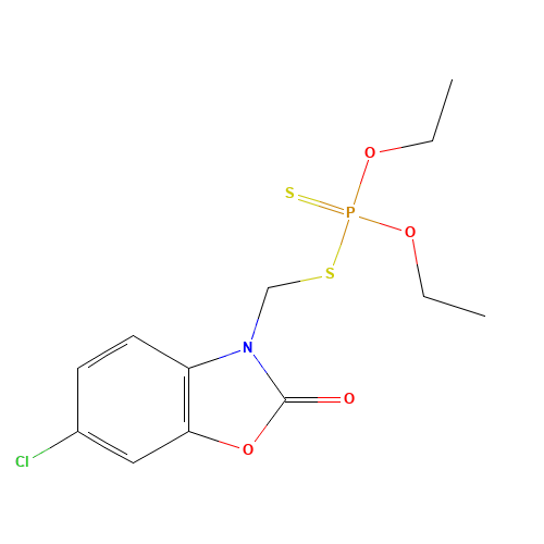 Phosalone (CAS: 2310-17-0) - Chemical Structure and Molecular Formula 