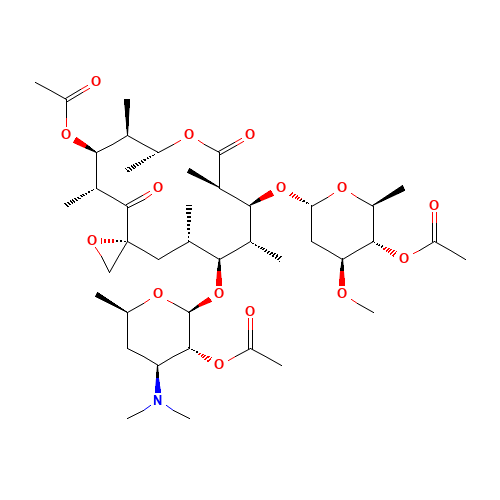 TROLEANDOMYCIN (CAS: 2751-09-9) - Chemical Structure and Molecular Formula 