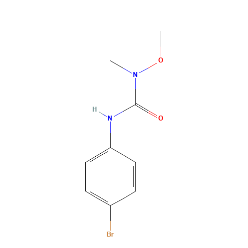 Metobromuron (CAS: 3060-89-7) - Chemical Structure and Molecular Formula 