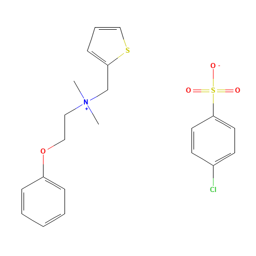 THENIUM CLOSYLATE (CAS: 4304-40-9) - Chemical Structure and Molecular Formula 