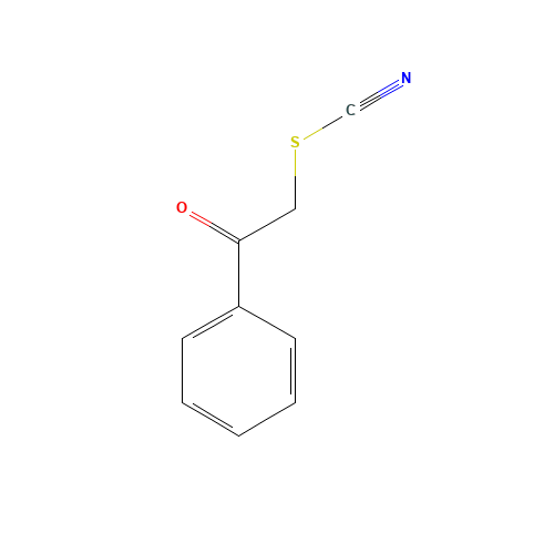 PHENACYL THIOCYANATE (CAS: 5399-30-4) - Chemical Structure and Molecular Formula 