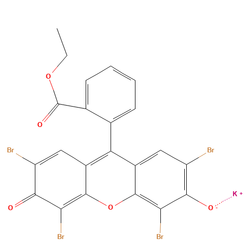 ETHYL EOSIN (CAS: 6359-05-3) - Chemical Structure and Molecular Formula 