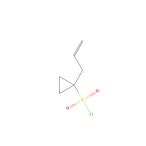 1-Allylcyclopropane-1-sulfonyl chloride (CAS: 923032-59-1) - Chemical Structure and Molecular Formula 