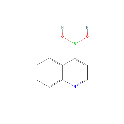 QUINOLINE-4-BORONIC ACID (CAS: 371764-64-6) - Chemical Structure and Molecular Formula 