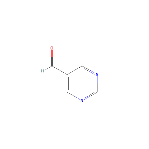 Pyrimidine-5-carboxaldehyde (CAS: 10070-92-5) - Chemical Structure and Molecular Formula 