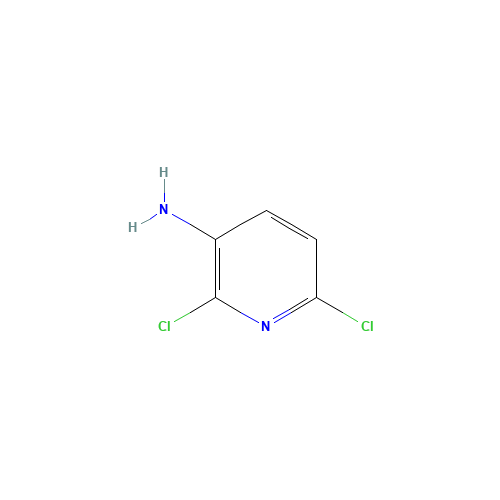 2,6-Dichloropyridin-3-amine (CAS: 62476-56-6) - Chemical Structure and Molecular Formula 