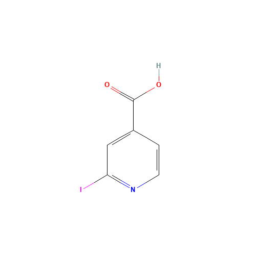 2-IODO-ISONICOTINIC ACID (CAS: 58481-10-0) - Chemical Structure and Molecular Formula 