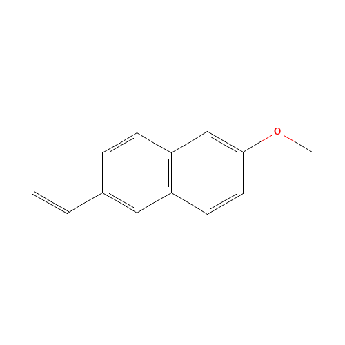 6-Methoxy-2-vinylnaphthalene (CAS: 63444-51-9) - Chemical Structure and Molecular Formula 