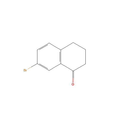 7-Bromo-1-tetralone (CAS: 32281-97-3) - Chemical Structure and Molecular Formula 
