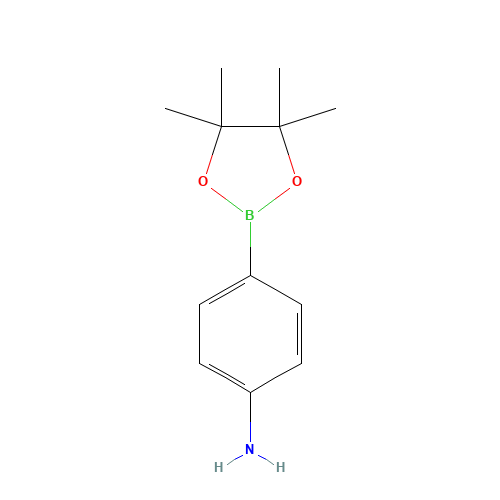 4-Aminophenylboronic acid pinacol ester (CAS: 214360-73-3) - Chemical Structure and Molecular Formula 