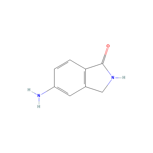 1H-Isoindol-1-one,5-amino-2,3-dihydro-(9CI) (CAS: 222036-66-0) - Chemical Structure and Molecular Formula 