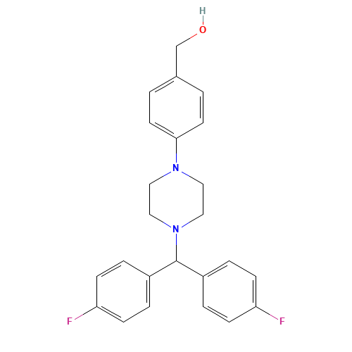 4-{4-[Bis(4-fluorophenyl)methyl]piperazinyl}benzyl alcohol (CAS: 914349-62-5) - Related Chemical Product