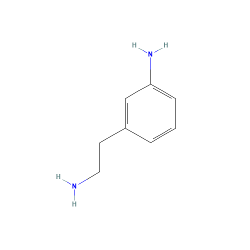 3-(2-AMINO-ETHYL)-ANILINE (CAS: 76935-75-6) - Chemical Structure and Molecular Formula 