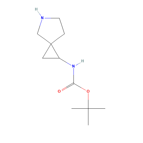 Carbamic acid,5-azaspiro[2.4]hept-1-yl-,1,1-dimethylethyl ester (9CI) (CAS: 150516-43-1) - Chemical Structure and Molecular Formula 