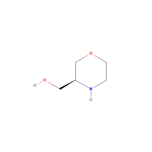 3(S)-HYDROXYMETHYLMORPHOLINE (CAS: 211053-50-8) - Chemical Structure and Molecular Formula 