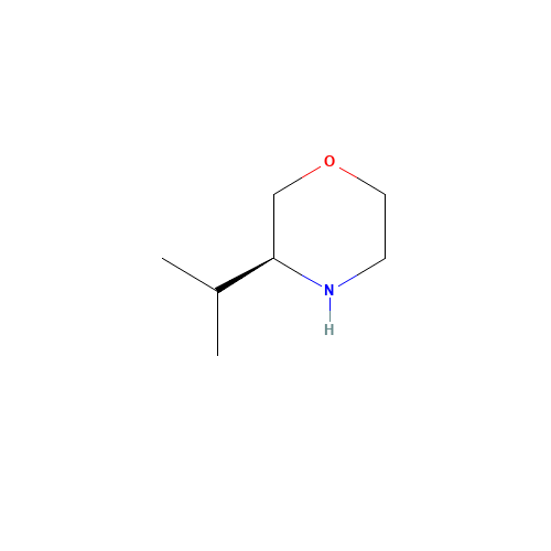 (S)-3-Isopropylmorpholine (CAS: 77897-21-3) - Chemical Structure and Molecular Formula 