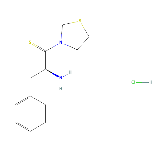 HCl-Phe-ψ[CS-N]-Thiazolidide (CAS: 184360-56-3) - Chemical Structure and Molecular Formula 