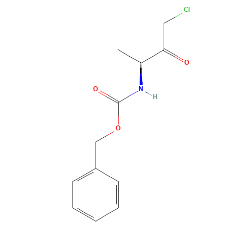 benzyloxycarbonylalanine chloromethyl ketone (CAS: 41036-43-5) - Chemical Structure and Molecular Formula 