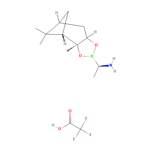 (R)-BoroVal-(+)-Pinanediol-CF3CO2H (CAS: 94242-81-6) - Chemical Structure and Molecular Formula 