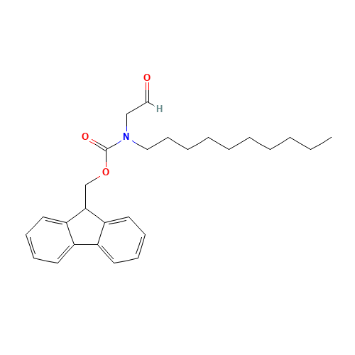 (9H-Fluoren-9-yl)methyl decyl(2-oxoethyl)carbamate (CAS: 239088-22-3) - Chemical Structure and Molecular Formula 