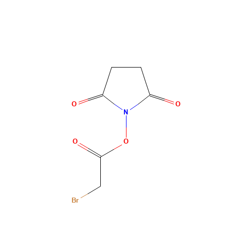 BROMOACETIC ACID N-HYDROXYSUCCINIMIDE ESTER (CAS: 42014-51-7) - Chemical Structure and Molecular Formula 
