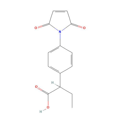 4-N-Maleimidophenyl butanoic acid (CAS: 100072-54-6) - Chemical Structure and Molecular Formula 