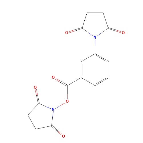 3-Maleimidobenzoic acid N-hydroxysuccinimide ester (CAS: 58626-38-3) - Chemical Structure and Molecular Formula 