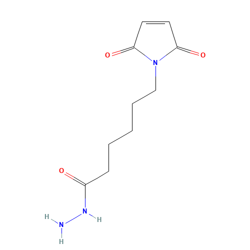 E-MALEIMIDOCAPRONIC ACID HYDRAZIDE (CAS: 81186-33-6) - Chemical Structure and Molecular Formula 