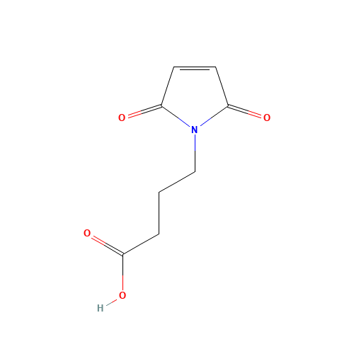 4-MALEIMIDOBUTYRIC ACID (CAS: 57078-98-5) - Chemical Structure and Molecular Formula 