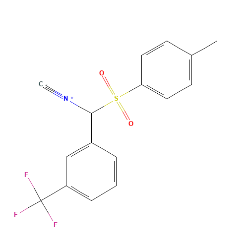 [1-(3-TRIFLUOROMETHYLPHENYL)-1-TOSYL]METHYL ISOCYANIDE (CAS: 263389-45-3) - Chemical Structure and Molecular Formula 