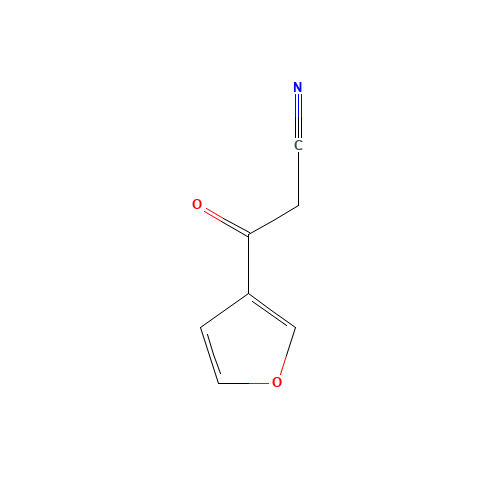 3-(3-furyl)-3-oxopropanenitrile (CAS: 96220-13-2) - Chemical Structure and Molecular Formula 