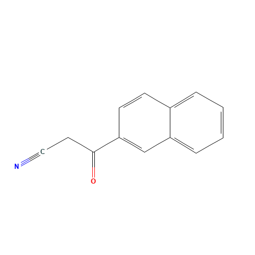 3-naphthalen-2-yl-3-oxo-propanenitrile (CAS: 613-57-0) - Chemical Structure and Molecular Formula 