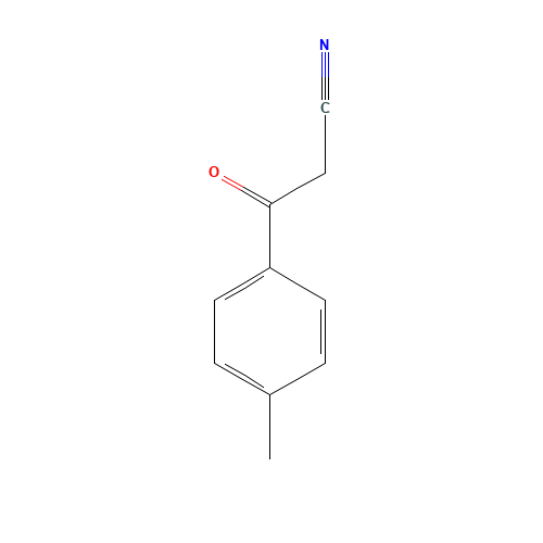4-METHYLBENZOYLACETONITRILE (CAS: 7391-28-8) - Chemical Structure and Molecular Formula 
