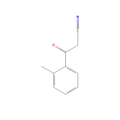 3-(2-METHYLPHENYL)-3-OXOPROPANENITRILE (CAS: 35276-81-4) - Chemical Structure and Molecular Formula 