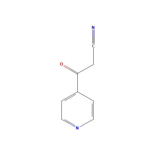 3-OXO-3-PYRIDIN-4-YL-PROPIONITRILE (CAS: 23821-37-6) - Chemical Structure and Molecular Formula 