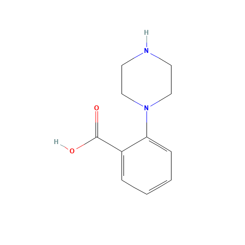 1-(2-CARBOXYPHENYL)-PIPERAZINE (CAS: 446831-27-2) - Chemical Structure and Molecular Formula 