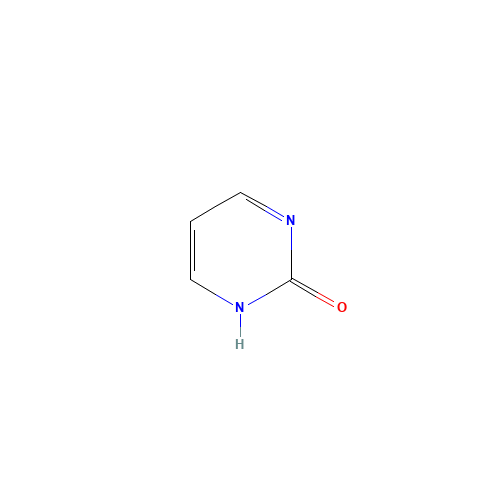 2-Hydroxypyrimidine (CAS: 557-01-7) - Chemical Structure and Molecular Formula 