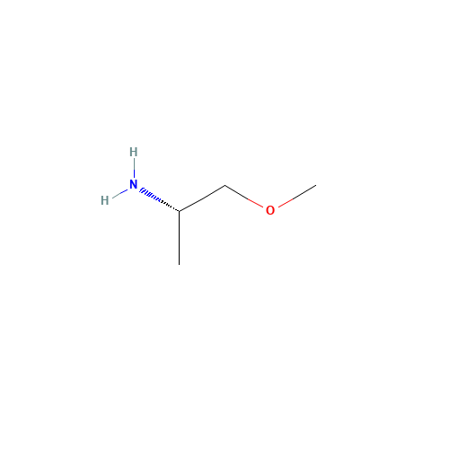 (S)-(+)-1-METHOXY-2-PROPYLAMINE (CAS: 99636-32-5) - Chemical Structure and Molecular Formula 