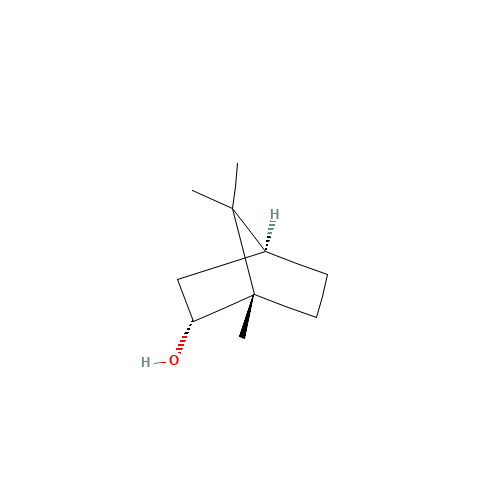L(-)-Borneol (CAS: 464-45-9) - Chemical Structure and Molecular Formula 
