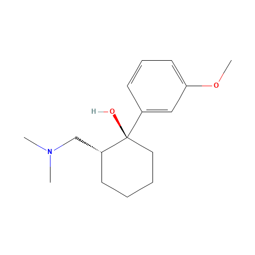(-)-TRAMADOL (CAS: 181289-59-8) - Chemical Structure and Molecular Formula 