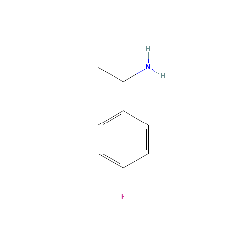 1-(4-FLUOROPHENYL)ETHYLAMINE (CAS: 403-40-7) - Chemical Structure and Molecular Formula 