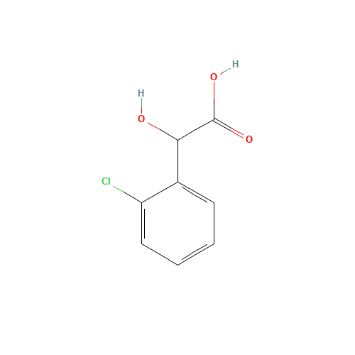 2-Chloromandelic acid (CAS: 10421-85-9) - Chemical Structure and Molecular Formula 