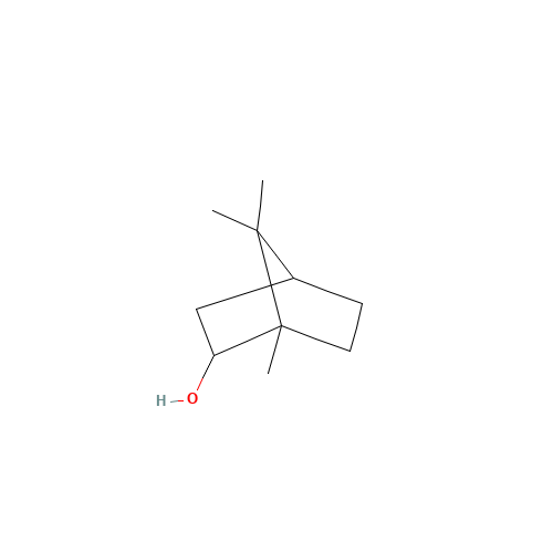 (1S,4R,6R)-1,7,7-Trimethylbicyclo[2.2.1]heptan-6-ol (CAS: 6627-72-1) - Chemical Structure and Molecular Formula 