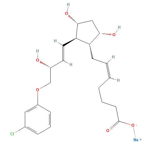 Cloprostenol sodium (CAS: 55028-72-3) - Chemical Structure and Molecular Formula 