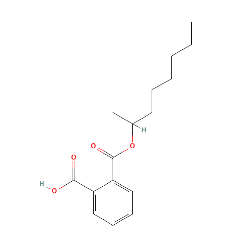 (+/-)-MONO-2-OCTYL PHTHALATE (CAS: 21395-09-5) - Chemical Structure and Molecular Formula 