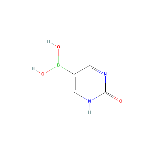 (1,2-dihydro-2-oxo-5-Pyrimidinyl)-boronic acid (CAS: 373384-19-1) - Chemical Structure and Molecular Formula 