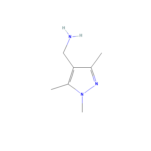 (1,3,5-TRIMETHYL-1H-PYRAZOL-4-YL)METHYLAMINE (CAS: 352018-93-0) - Chemical Structure and Molecular Formula 
