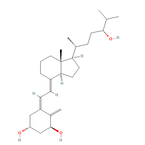 Tacalcitol (CAS: 57333-96-7) - Chemical Structure and Molecular Formula 